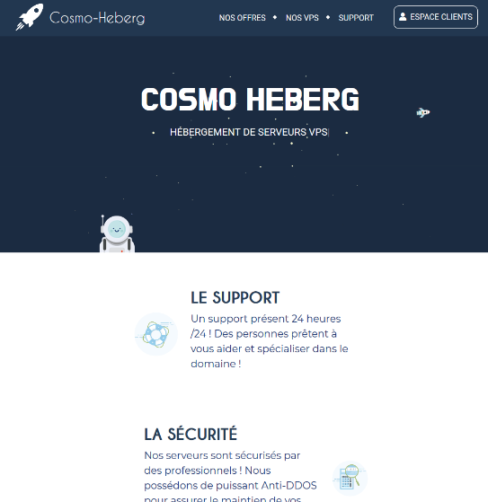 Website CosmoHeberg